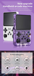 RetroRush Ultimate Retro Handheld Gaming Console – 128GB Pocket Arcade, Hi-Res Screen, 20k Games!: Purple