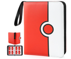 Trading Card Binder 400 Cards 50 Pages – 4 Pocket Zipper Album Organizer: Pokedex